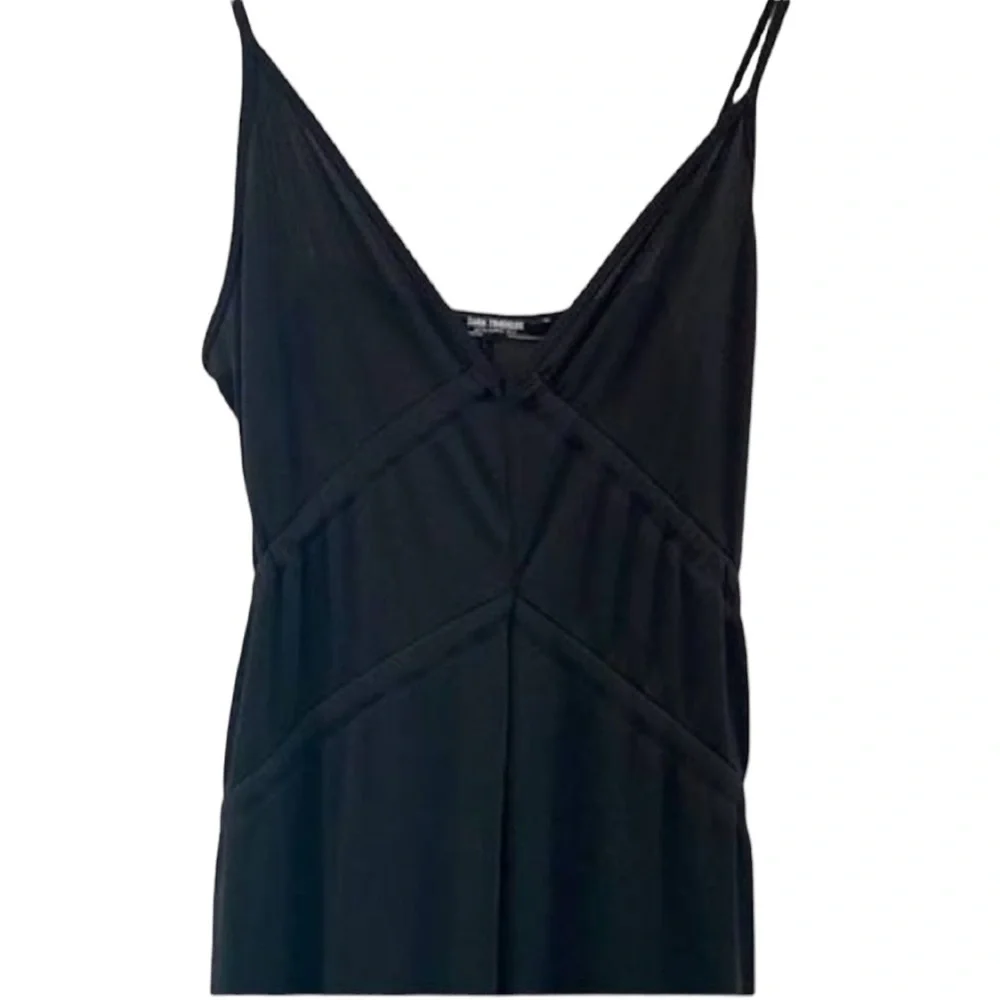 Zara Wide Leg Jumpsuit Size‎ S V Neck Slinky Rave Festival Club Party Strappy